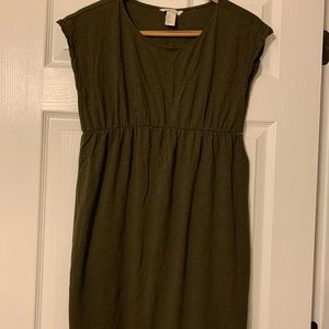 Olive green H&M maternity dress (M)